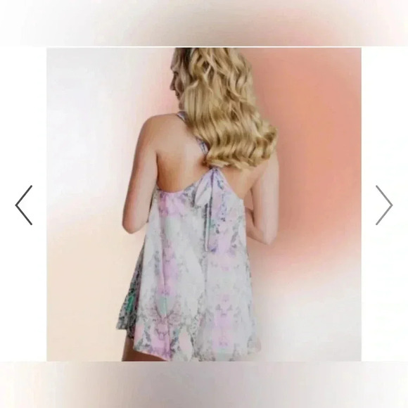 Show Me Your Mumu Colorful Snake Print Back Tie Romper XS M36 - Picture 2 of 9